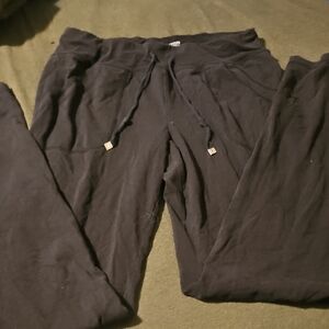 Danskin Now Black Lounge Pants with Drawstring